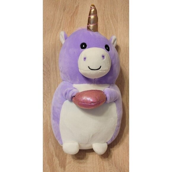 Kellytoy Squishmallows 10" Valentine’s Purple Ursula the Unicorn Hug Mee Plush - Picture 1 of 9